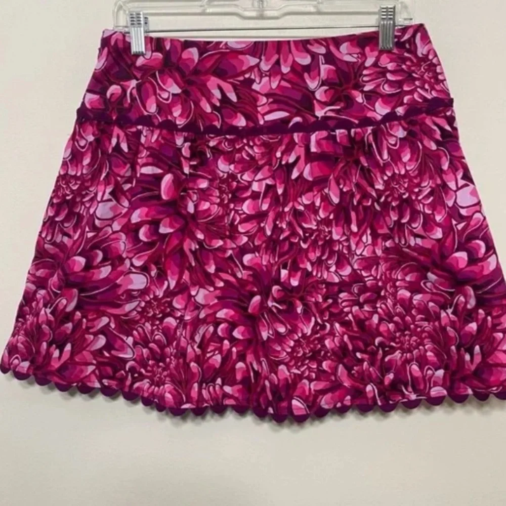 ❤️❤️ Kika Vargas Mum Floral Scallop Edge Faux Wrap Mini Skirt❤️❤️